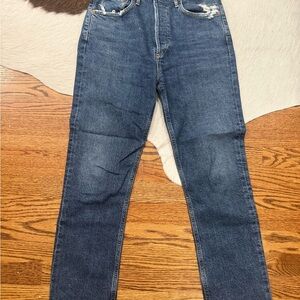 Agolde Dark Blue Straight Women’s Jeans